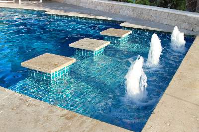 Add on swimming pool water features available with a Compass Pool